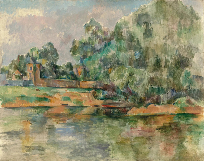 Paisaje junto al agua - Paul Cézanne