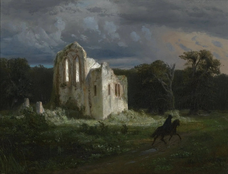 Paisaje con la luz de la luna - Arnold Böcklin