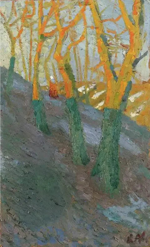 Paisaje en primavera - Kazimir Malevich