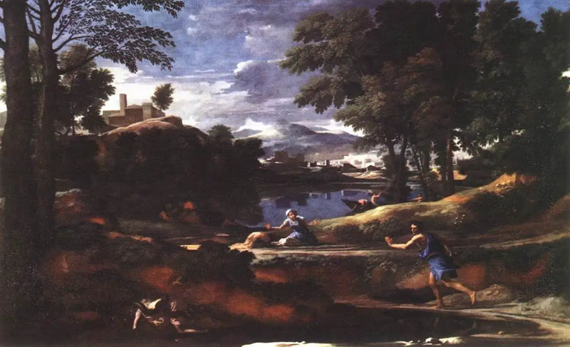 Paisaje con serpiente - Nicolas Poussin