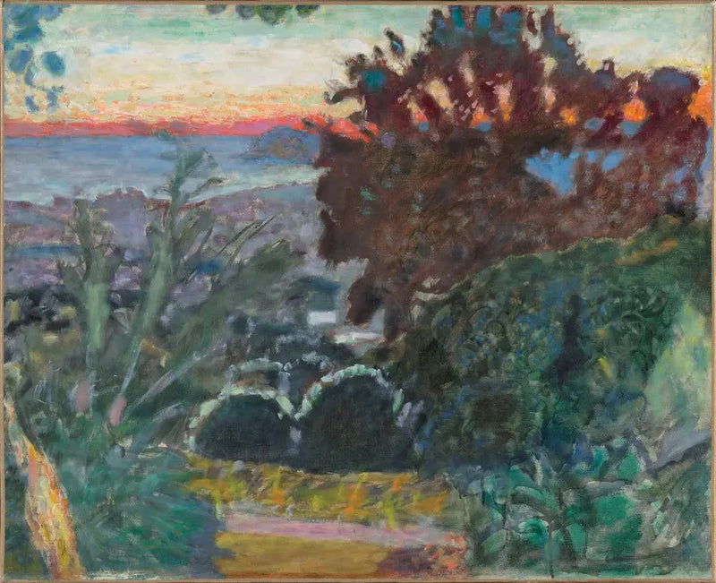 Paisaje al atardecer, Le Cannet - Pierre Bonnard