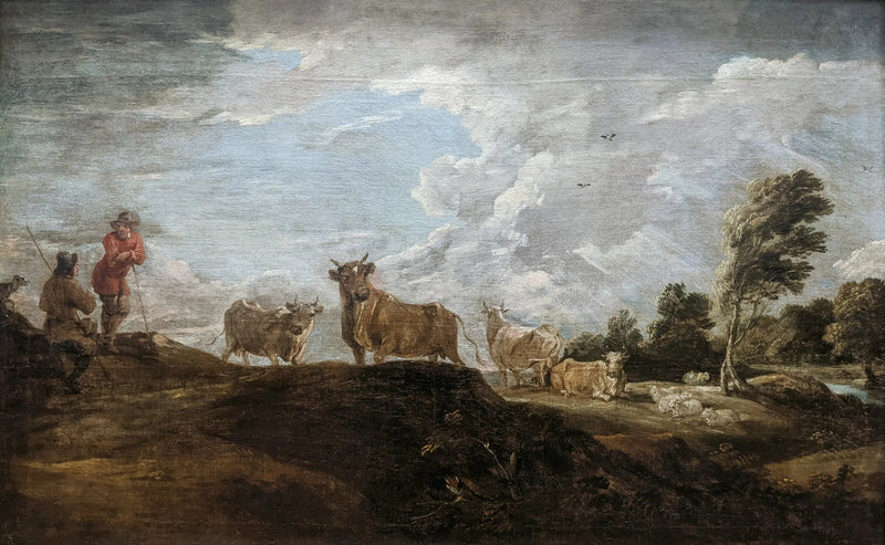 Paisaje con toro - David Teniers el Joven