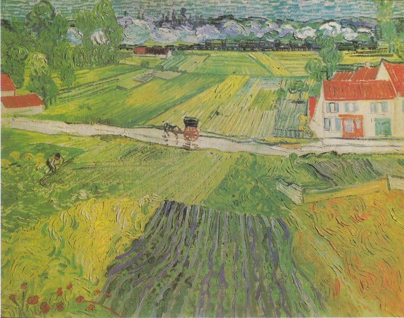 Paisaje de Auvers después de la lluvia - Vincent van Gogh