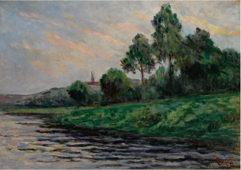 Paisaje en los alrededores de Mantes - Maximilien Luce