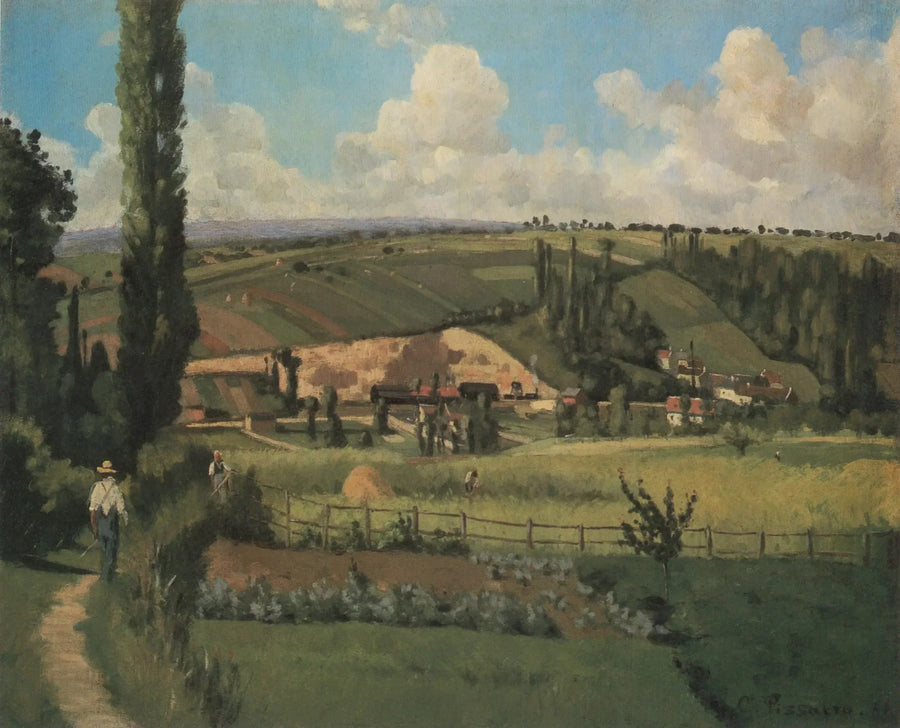 Paisaje en Pâtis, Pontoise - Camille Pissarro