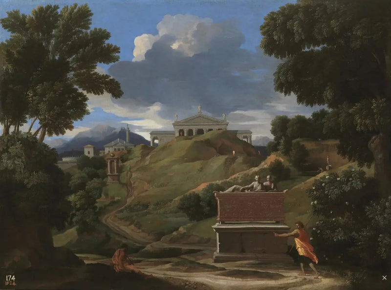 Paisaje con ruinas - Nicolas Poussin