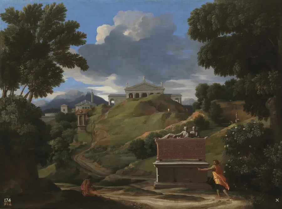 Paisaje con ruinas - Nicolas Poussin