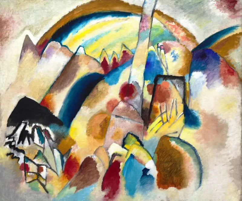 Paisaje con manchas rojas, n° 2 - Vassily Kandinsky