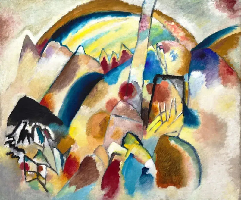 Paisaje con manchas rojas, n° 2 - Vassily Kandinsky