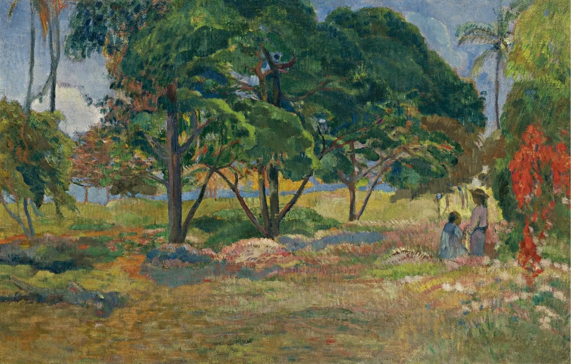Reproduction du tableau « Paysage aux trois arbres - Paul Gauguin » par Alpha Reproduction en peinture à l’huile