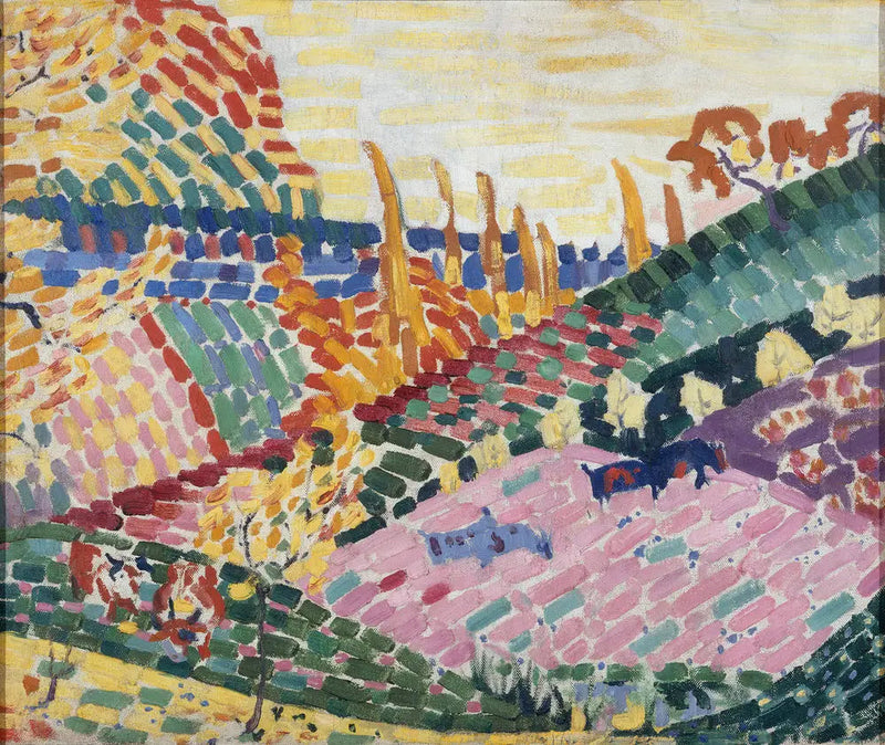 Paisaje con vacas - Robert Delaunay