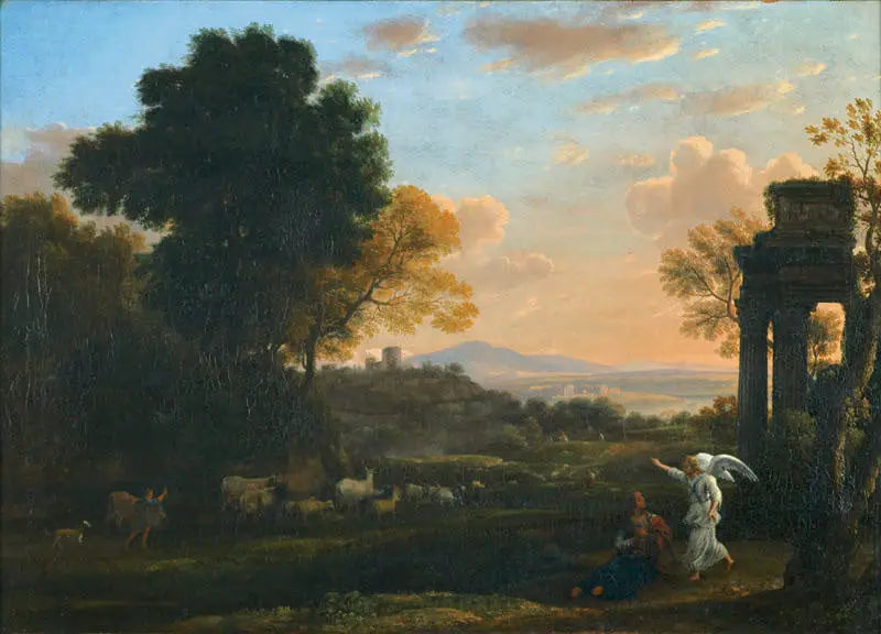 Paisaje con Agar y el Ángel - Claude Lorrain