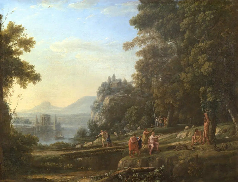 Paisaje con Apolo y Marsias - Claude Lorrain