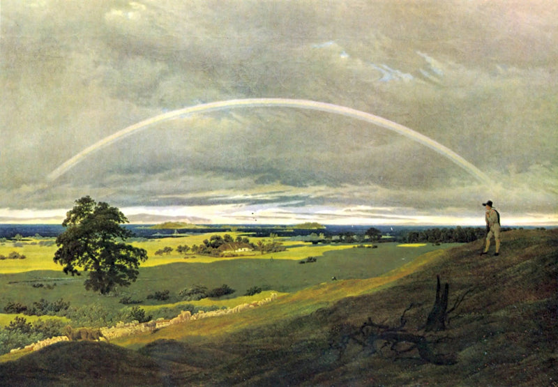 Paisaje con arcoíris - Caspar David Friedrich