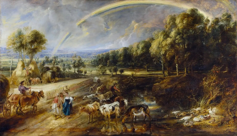 Paisaje con arcoíris - Peter Paul Rubens