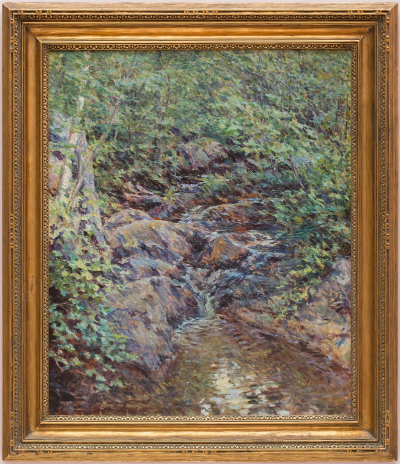 Paisaje con cascada - Robert Lewis Reid