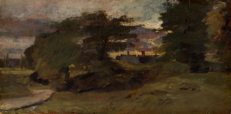 Paisaje con cabañas - John Constable