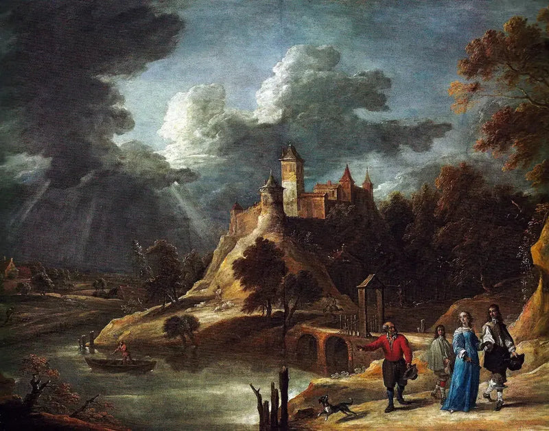 Paisaje con castillo - David Teniers el Joven