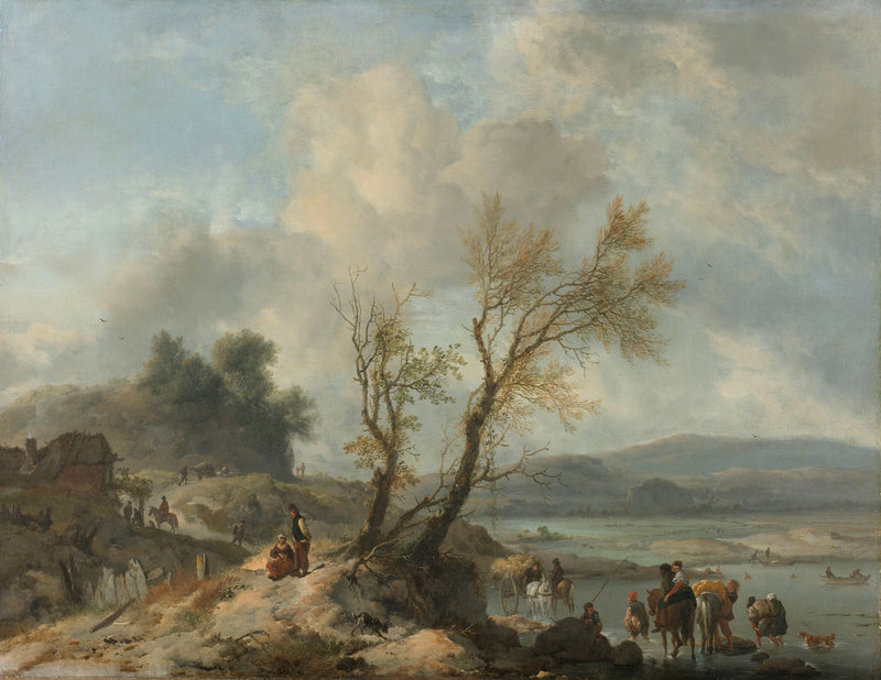 Paysage avec chemin de terre - Philips Wouwerman