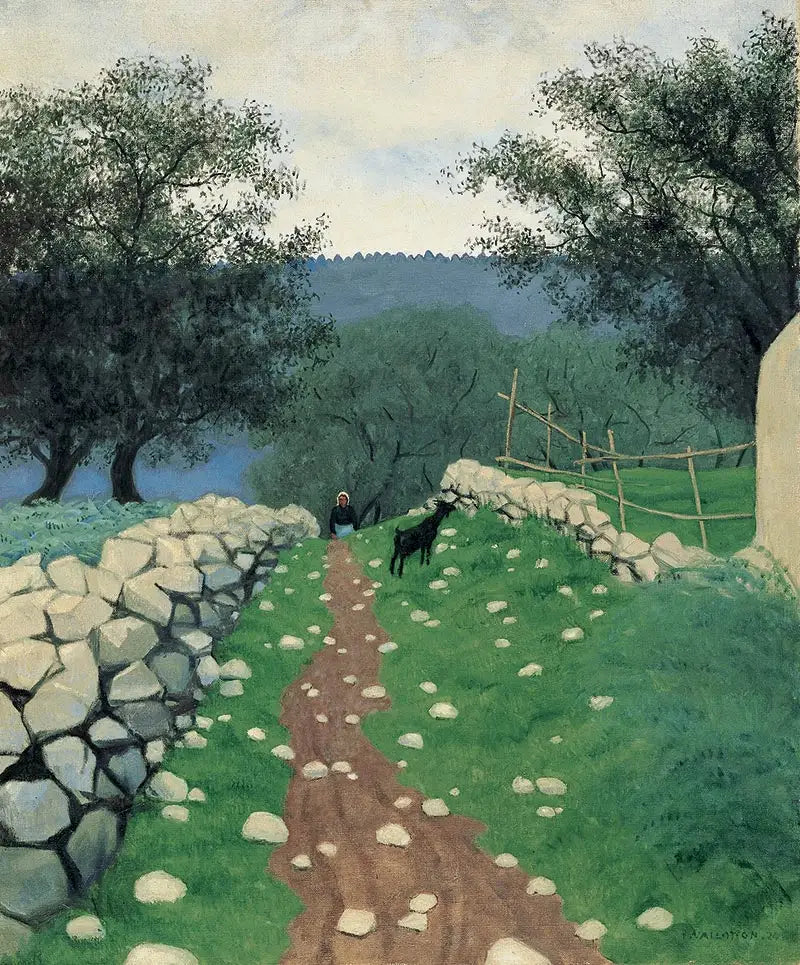 Paisaje con cabra, Vence - Félix Vallotton