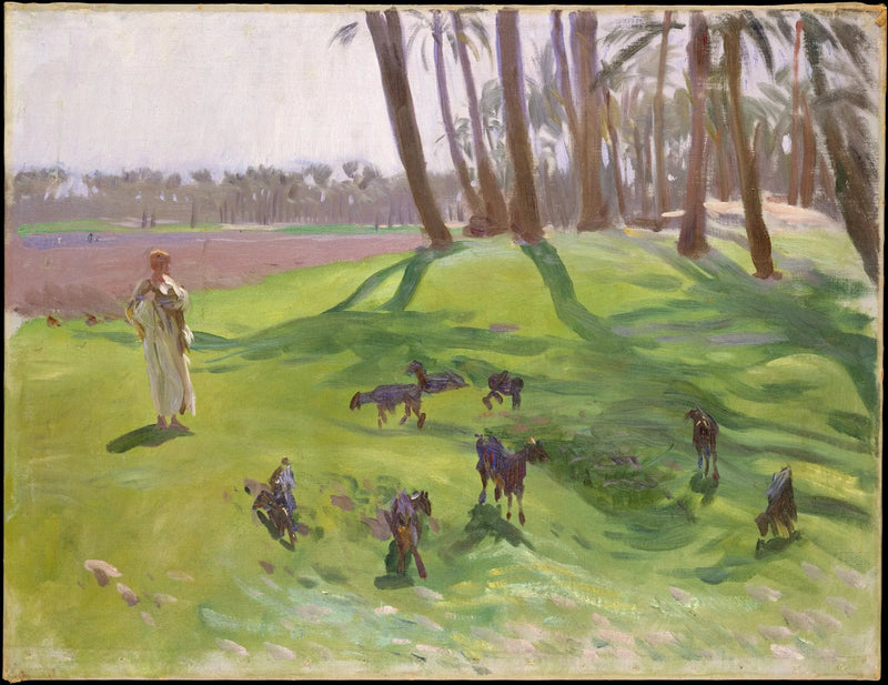 Paisaje con cabrero - John Singer Sargent