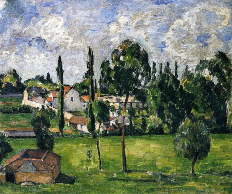 Paisaje con canal de agua - Paul Cézanne