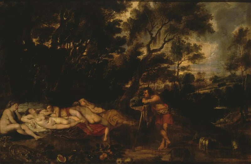 Paisaje con Címon e Ifigenia - Peter Paul Rubens