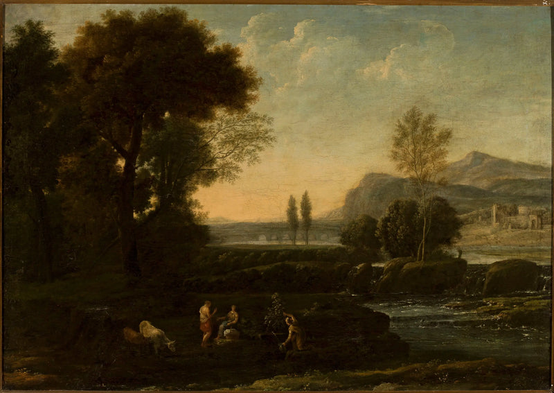 Paisaje con pastores - Claude Lorrain