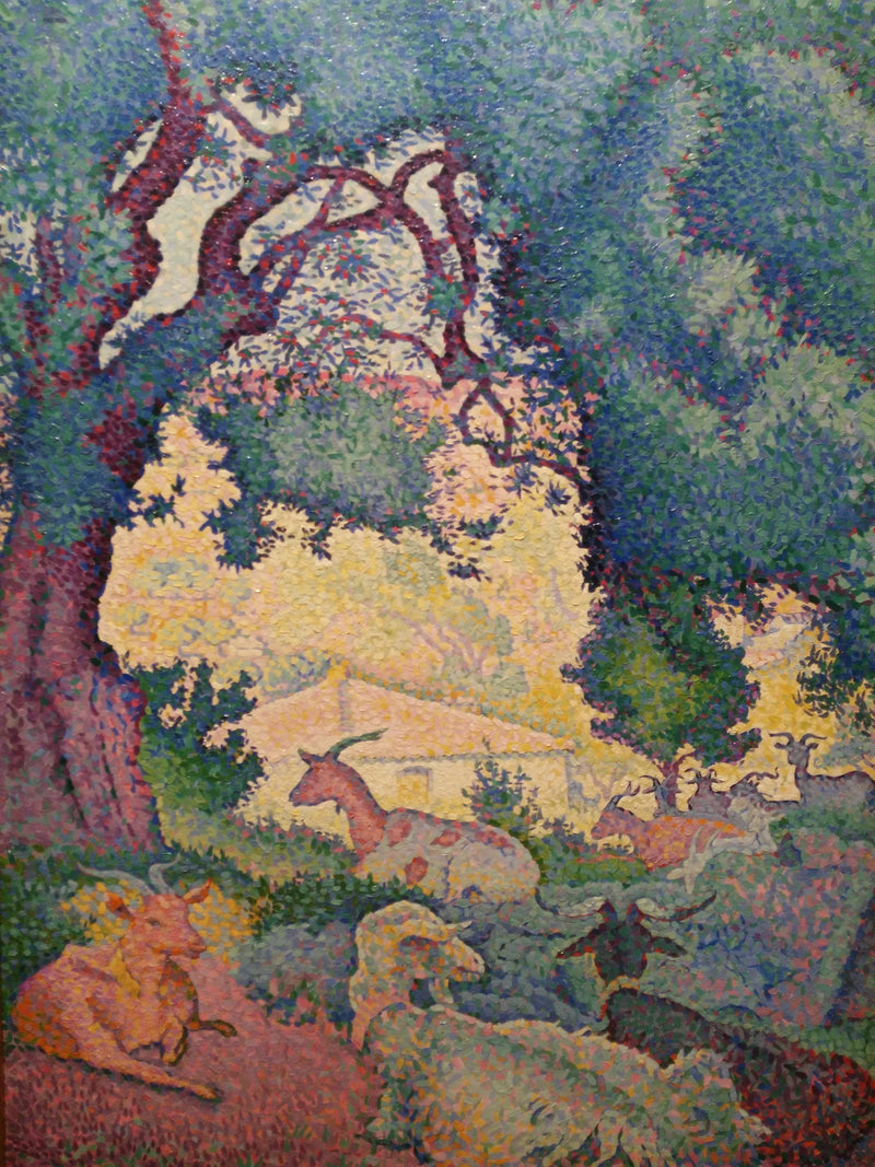 Paisaje con cabras - Henri-Edmond Cross