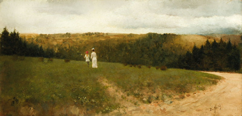 Paisaje con figuras - Giuseppe De Nittis