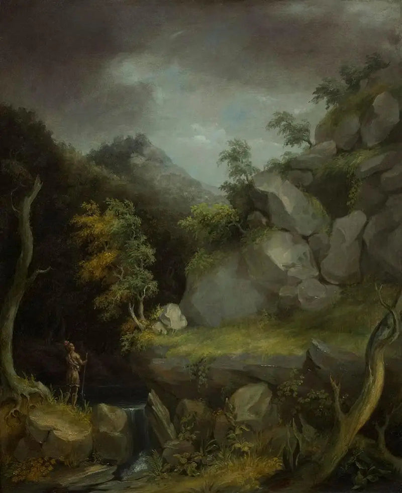 Paisaje con indios - Thomas Cole