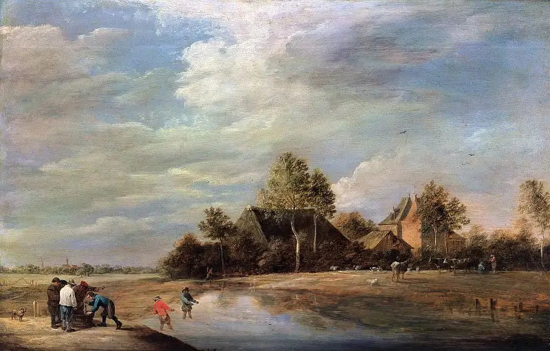 Paisaje con pescadores - David Teniers el Joven