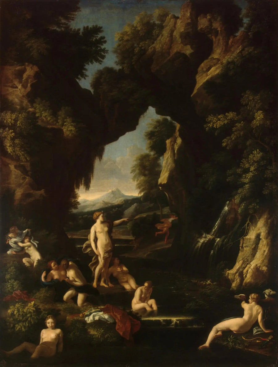 Paisaje con Diana y Acteón - Nicolas Poussin