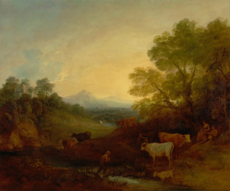 Paisaje con ganado - Thomas Gainsborough