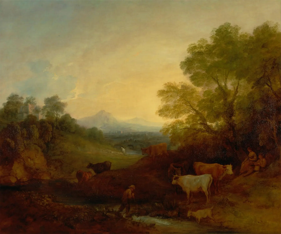 Paisaje con ganado - Thomas Gainsborough