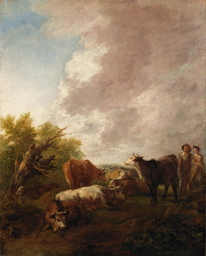 Paisaje con ganado - Thomas Gainsborough