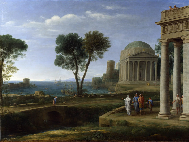 Paisaje con Eneas en Delos - Claude Lorrain
