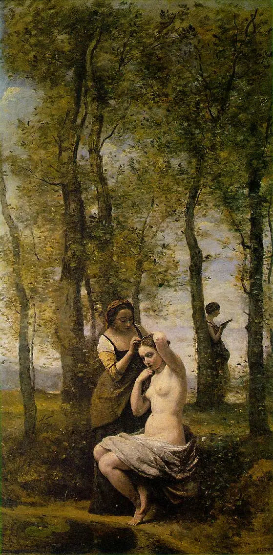Paisaje con figuras - Jean-Baptiste Camille Corot