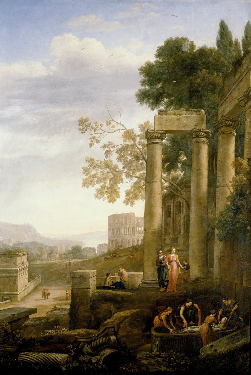 Paisaje con el entierro de Santa Serapia - Claude Lorrain