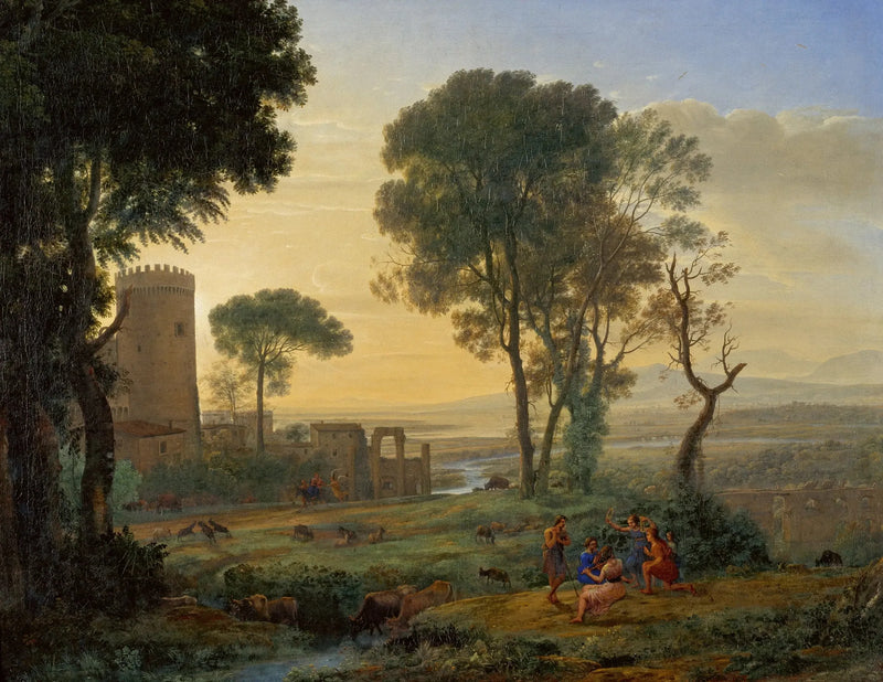 Paisaje con la huida a Egipto - Claude Lorrain
