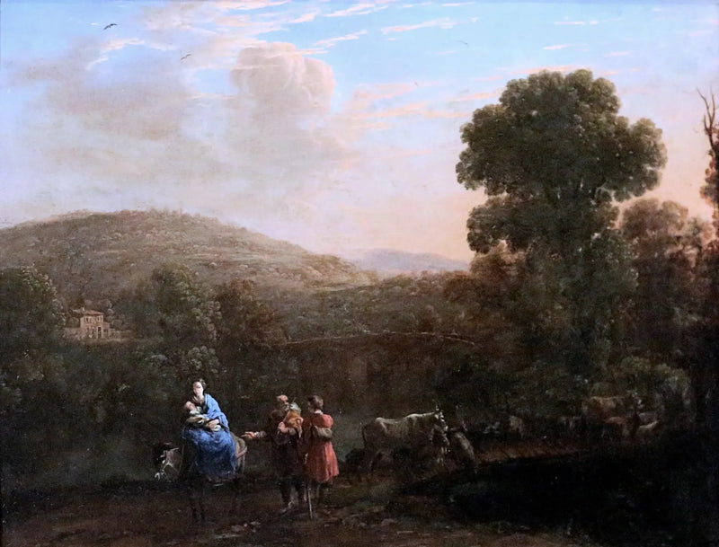 Paisaje con la huida a Egipto - Claude Lorrain