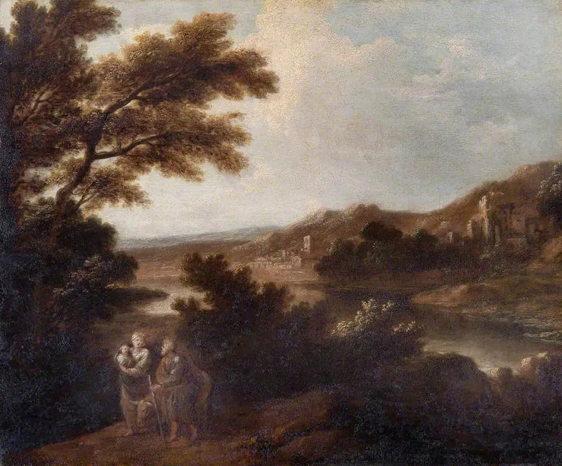 Paisaje con la huida a Egipto - Joshua Reynolds