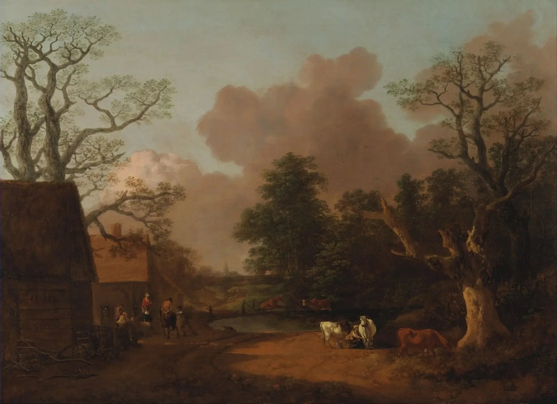 Paisaje con la lechera - Thomas Gainsborough