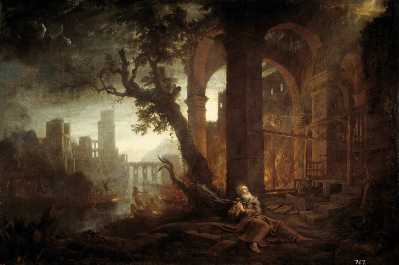 Paisaje con la tentación de san Antonio - Claude Lorrain
