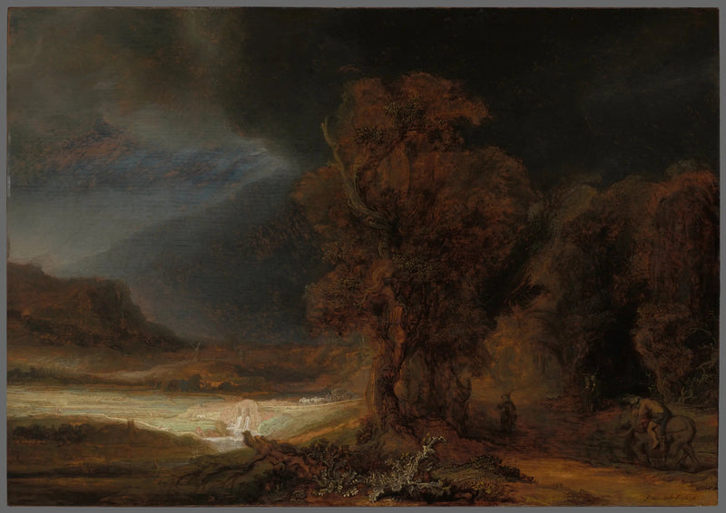 Paisaje con el Buen Samaritano - Rembrandt