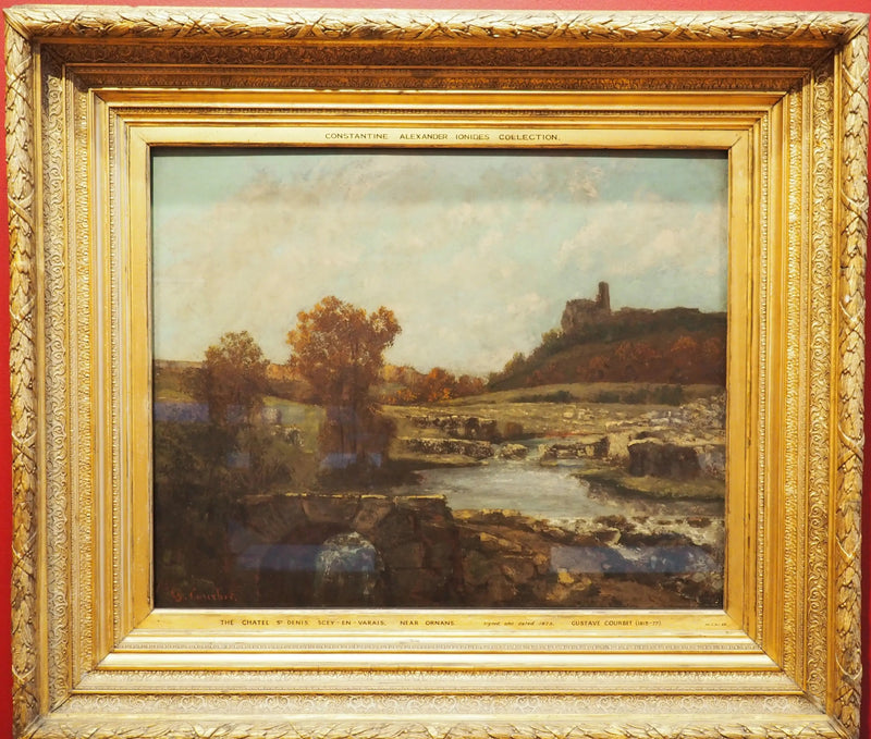 Paisaje, con el Châtel St Denis, Scey-en-Varais - Gustave Courbet