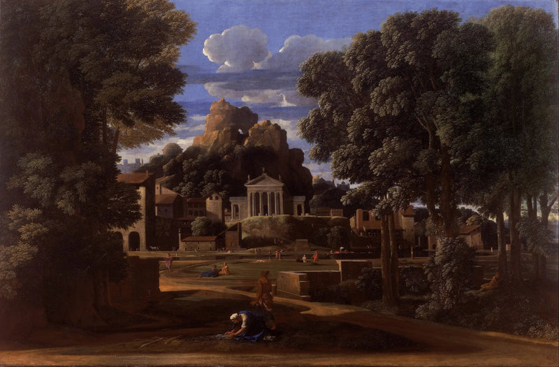 Paisaje con las cenizas de Focion - Nicolas Poussin