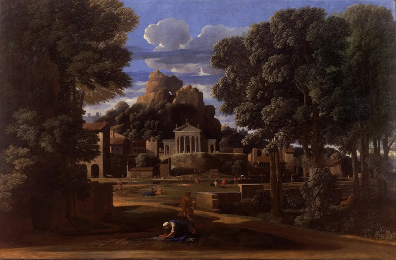 Paisaje con las cenizas de Focion - Nicolas Poussin