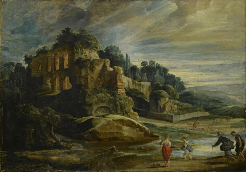 Paisaje con las ruinas del monte Palatino - Peter Paul Rubens