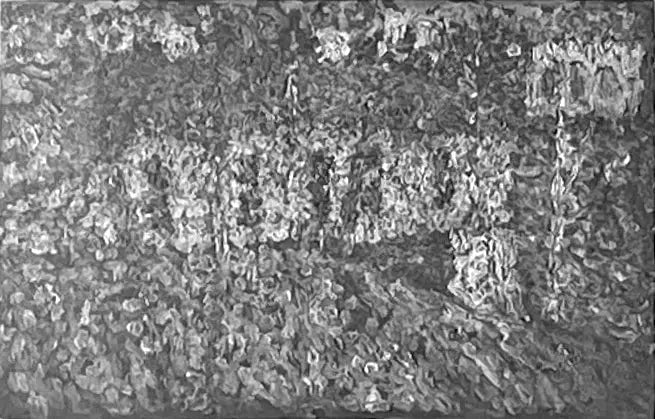 Paisaje con casas y río - Kazimir Malevich